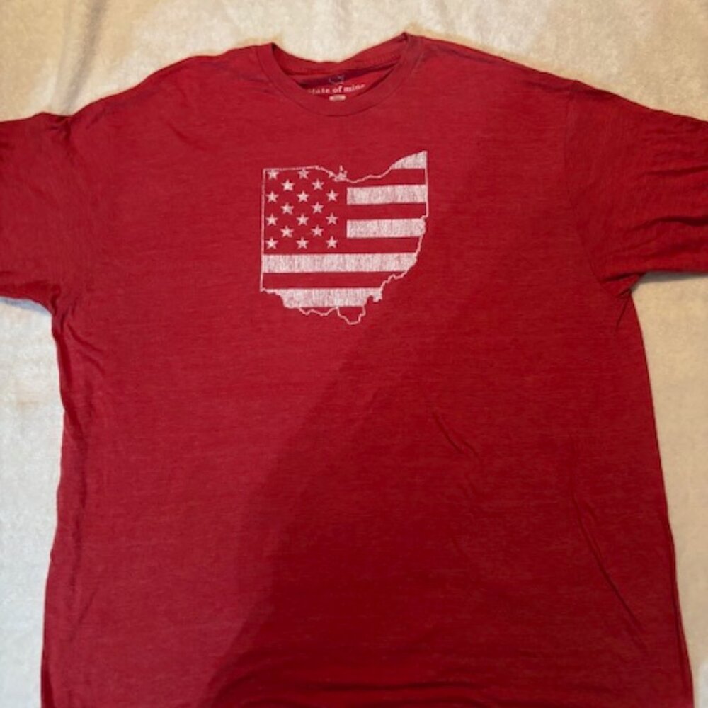 State Of Mine Unisex XXXL Short Sleeve Red T-Shirt